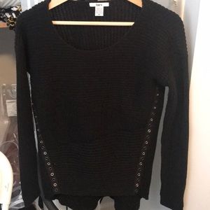 Bar III black sweater.